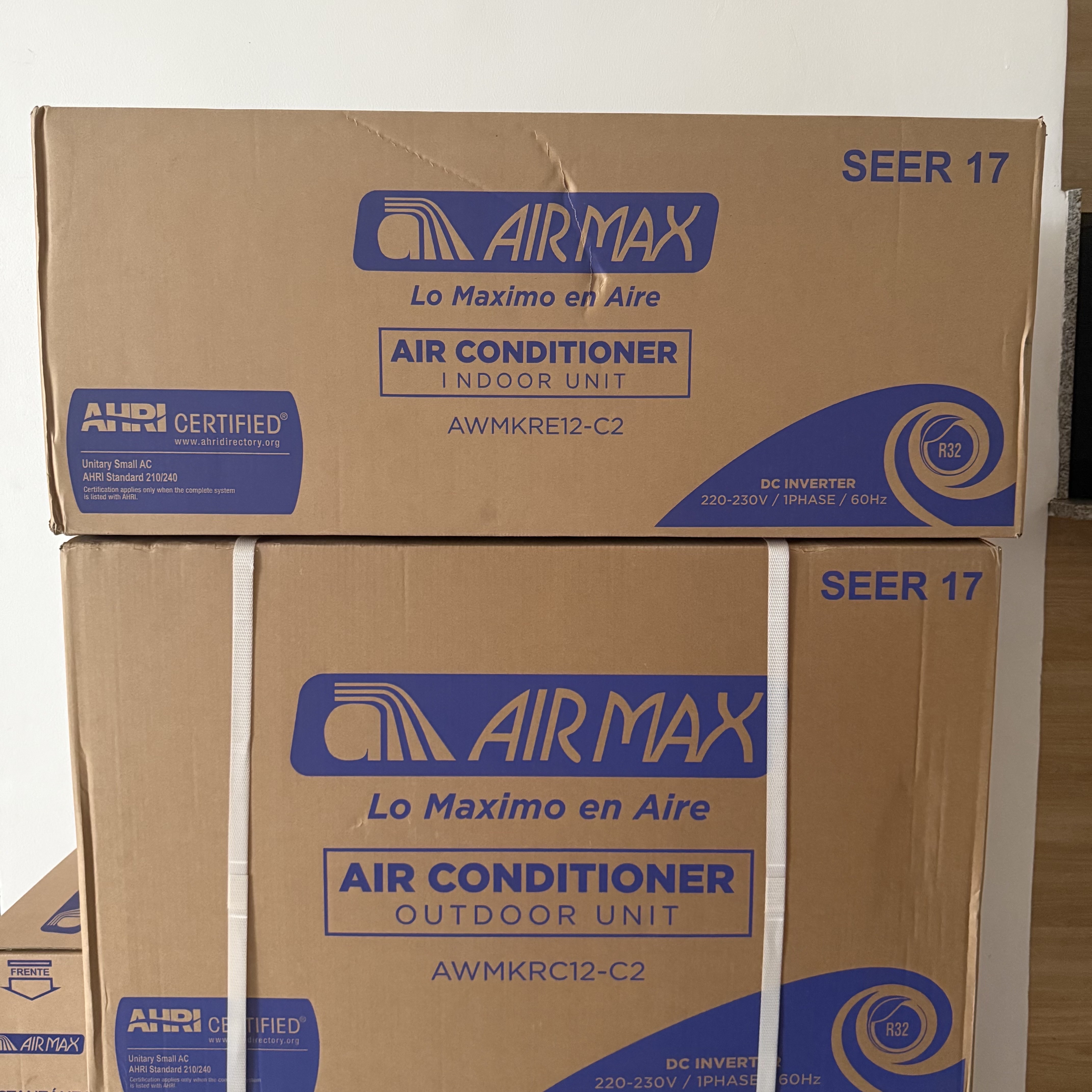 accesorios para electronica - Aire Acondicionado 110V Air Max 12BTU Eficiencia 17 WiFi Inverter 0