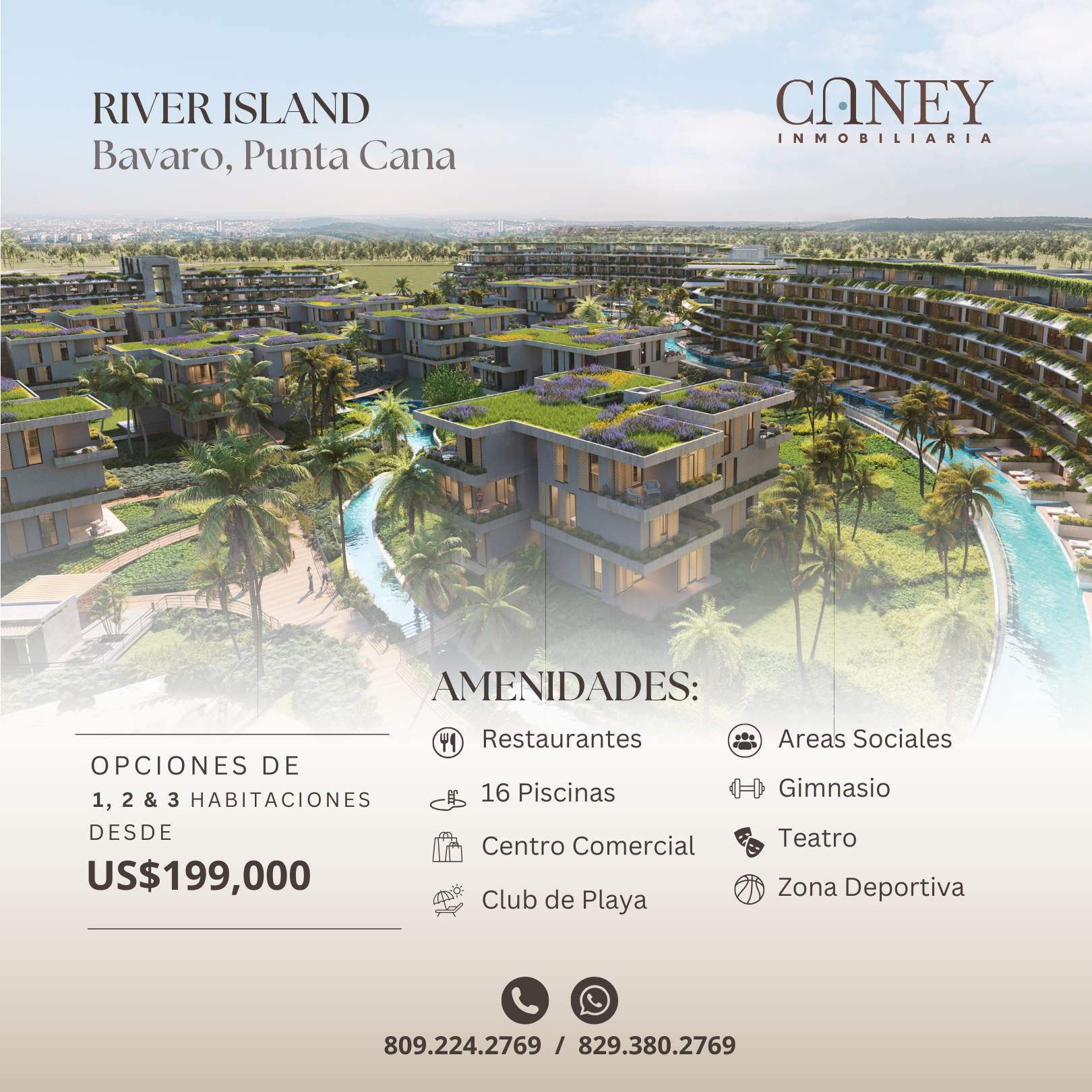 casas vacacionales y villas - RIVER ISLAND BAVARO PUNTA CANA PROYECTO DE VILLAS