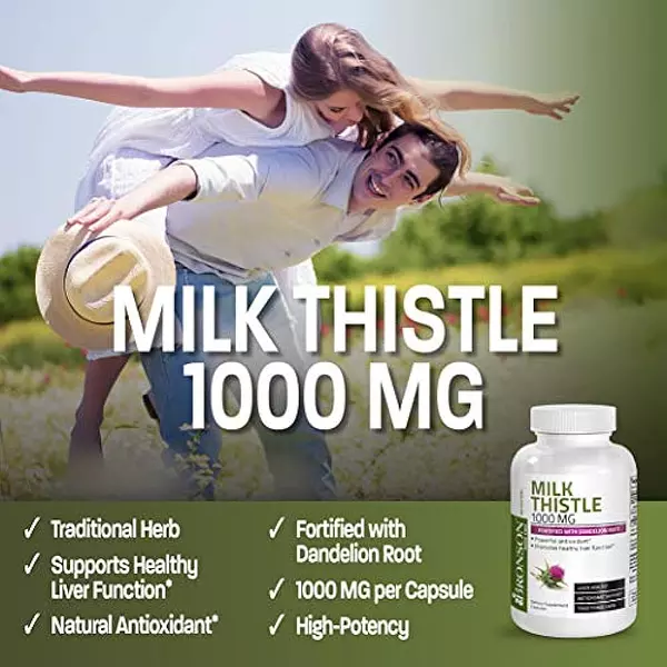 Salud y Equipamiento Médico - Milk Thistle 1000 Mg Silymarin Marianum & Dandelion Root 2