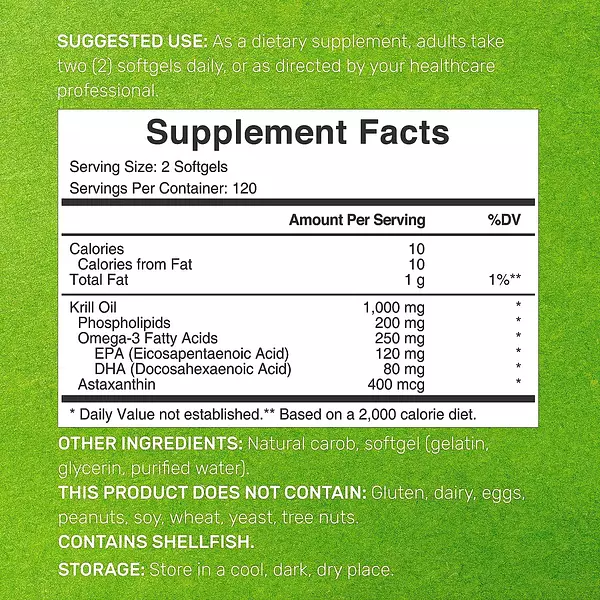 Salud y Equipamiento Médico - Aceite De Krill 1000mg Eagleshi - - Unidad A $1384 3