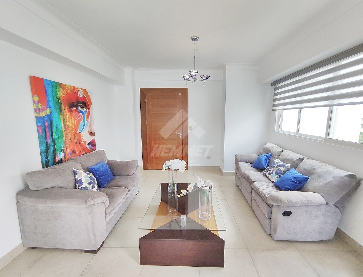 apartamentos - TORRE AMUEBLADA CON ELEVADOR LA ESMERALDA SANTIAGO 