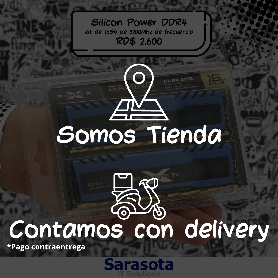 accesorios para electronica - Silicon Power Kit DDR4 de 16Gb para PC Gamin Turbine (DDR4 3200)
 2