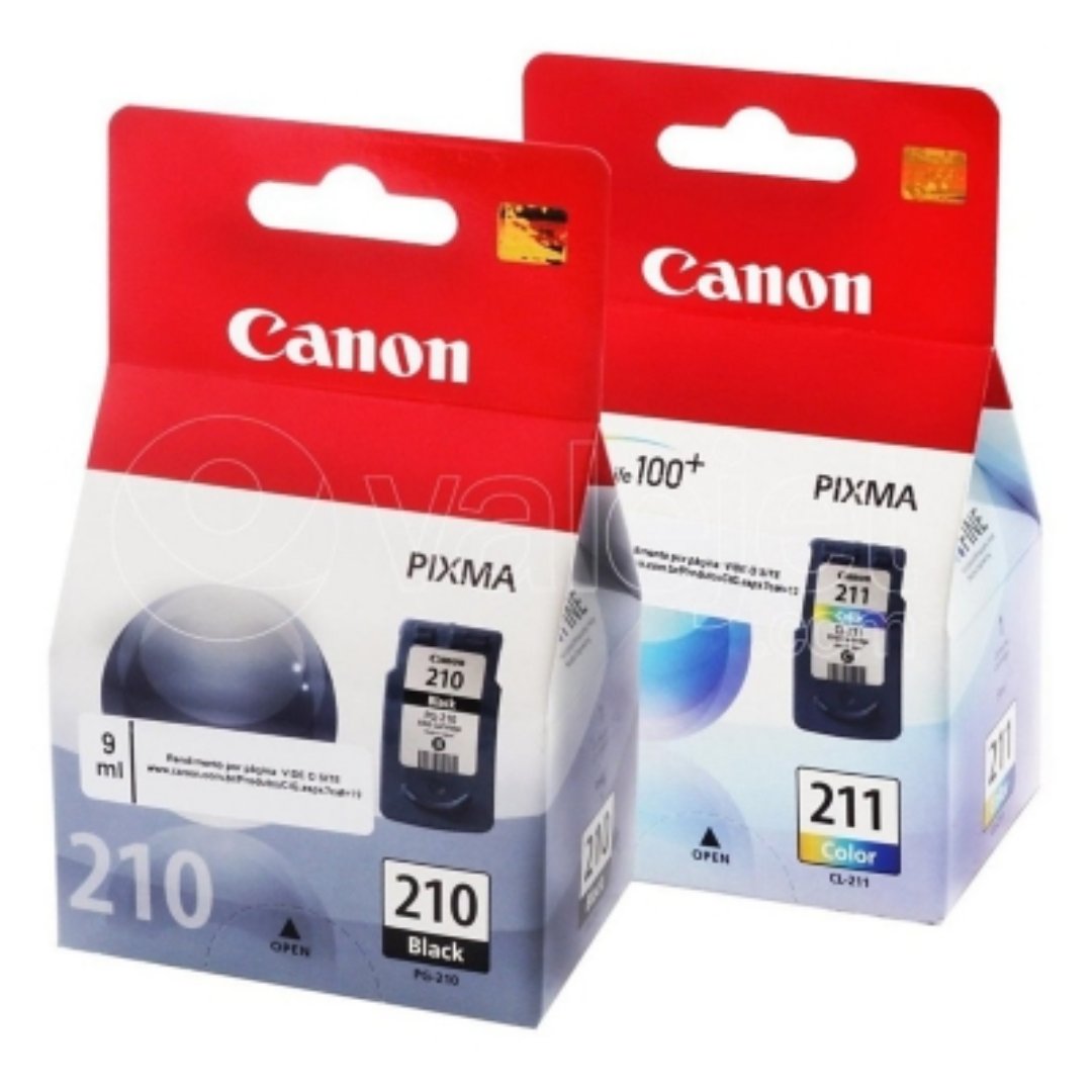 computadoras y laptops - ESPECIAL CARTUCHO CANON PAG-210 CL-211 NEGRO Y COLOR TOTALMENTE ORIGINALES