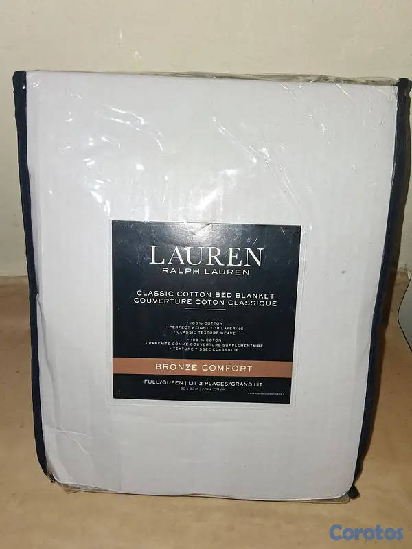 muebles y colchones - Ralph Lauren Manta Cobertor Full Queen 90 x 90  4