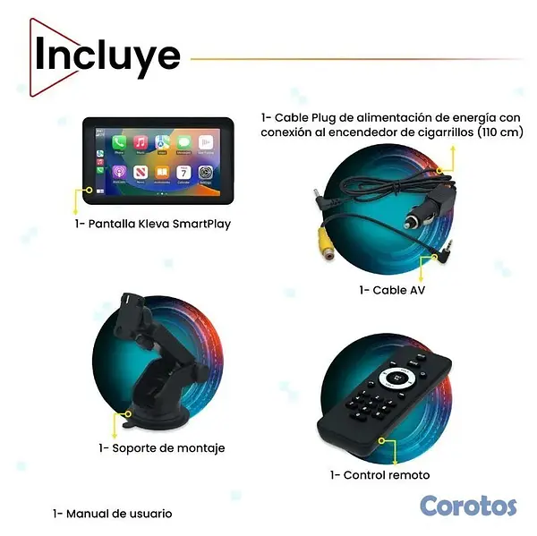 otros vehiculos - Pantalla Inteligente para Carros  Kleva Smart Play 4