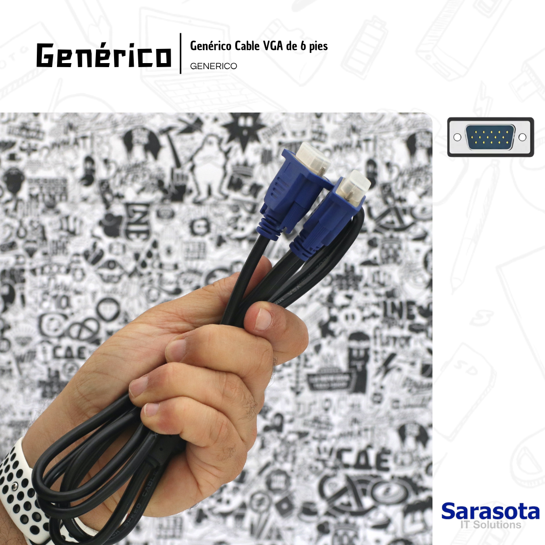 accesorios para electronica - Genérico Cable VGA de 6 pies