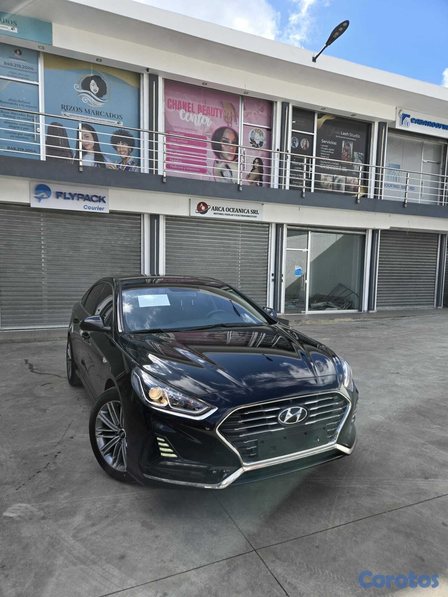 carros - HYUNDAI SONATA NEW RISE 2018 NEGRO GASOLINA 5