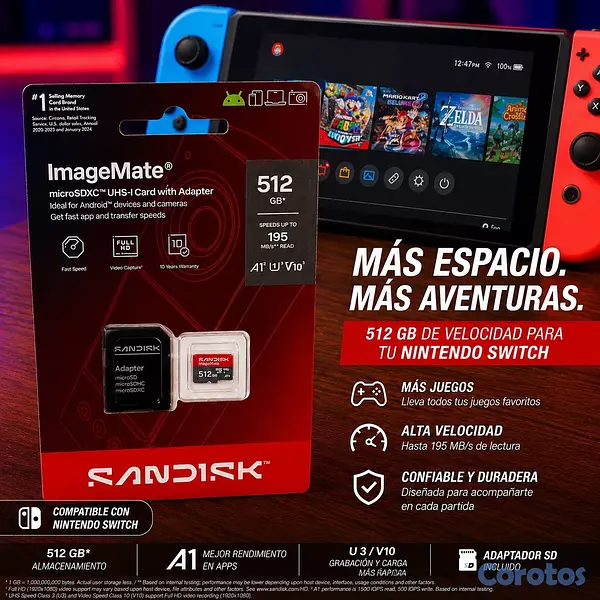 consolas y videojuegos - 🔥 Memoria microSD 128/512 SanDisk ImageMate 🔥
 2