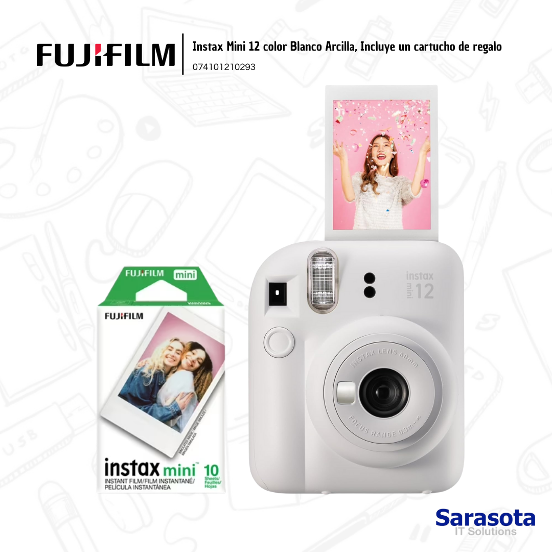camaras y audio - Fujifilm Instax mini 12 blanco+ cartucho de regalo