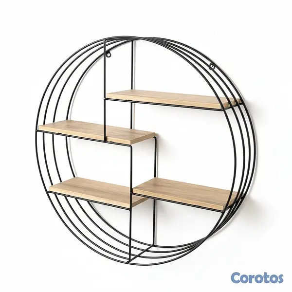 decoración y accesorios - Estante Circular Moderno para Pared 