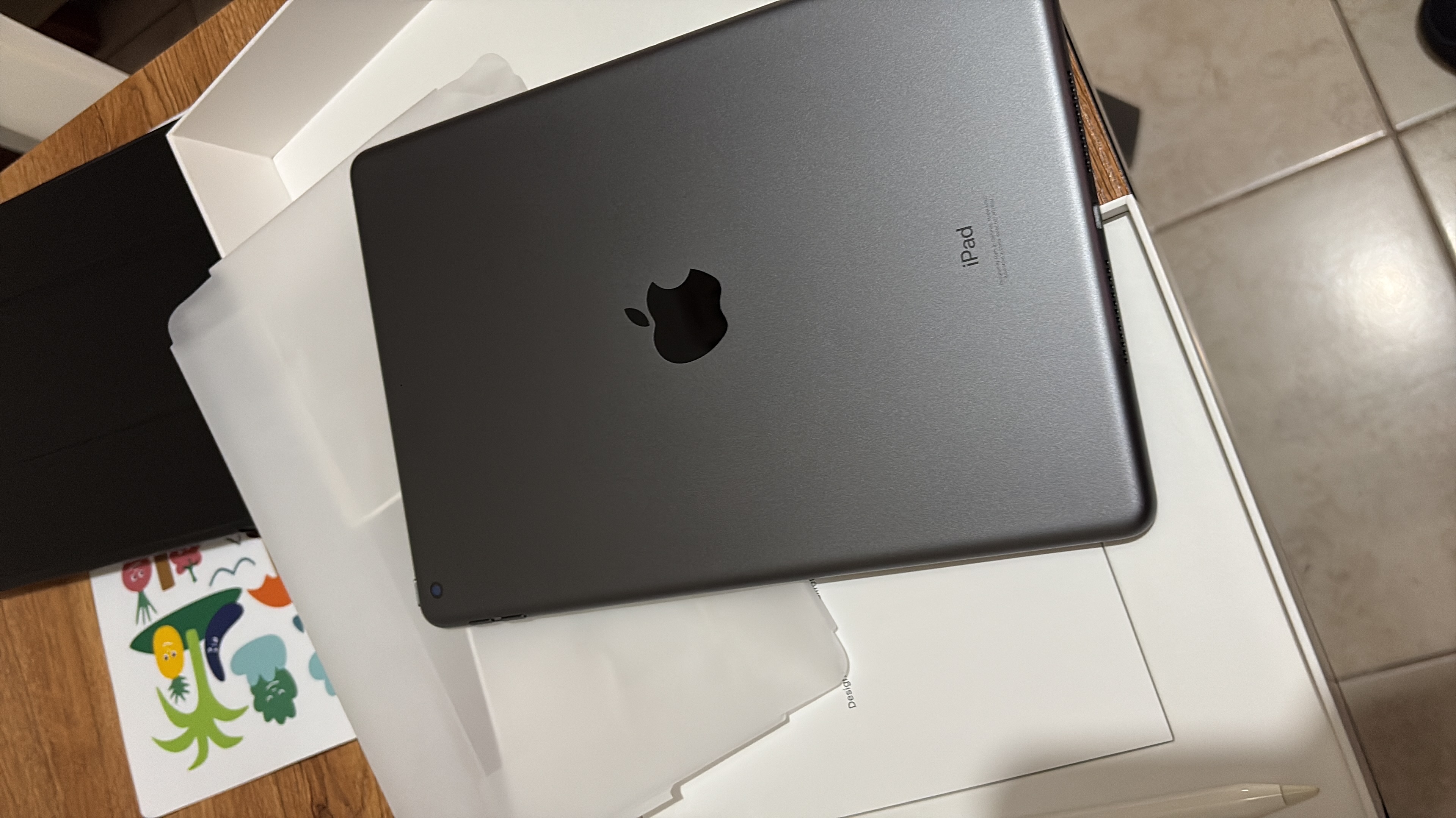 celulares y tabletas - iPad 9th Gen 256 Gris Espacial + Apple Pencil + Cover + Protector  1