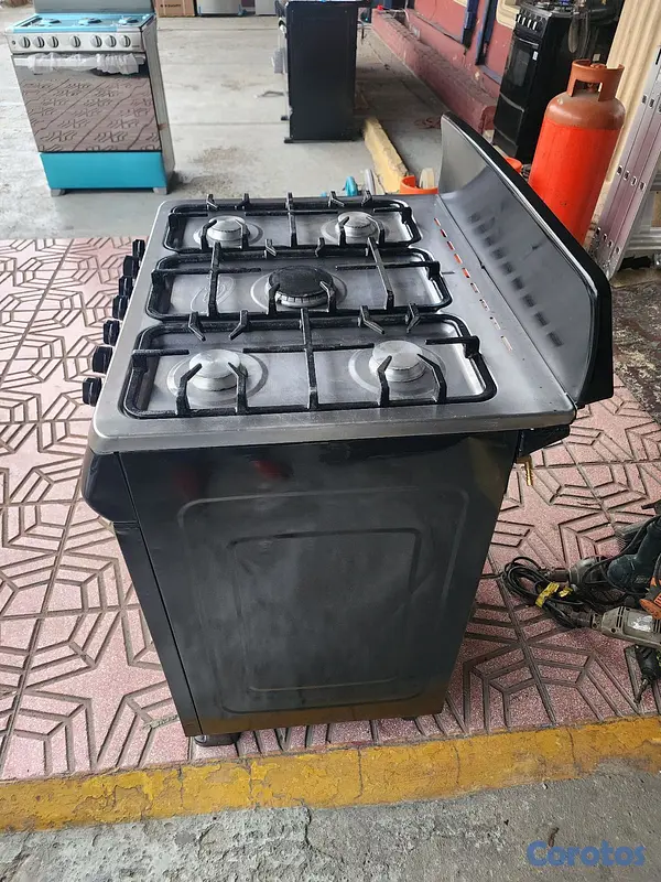 cocina - estufa discovery de 30 negra parrilla reforzada  4