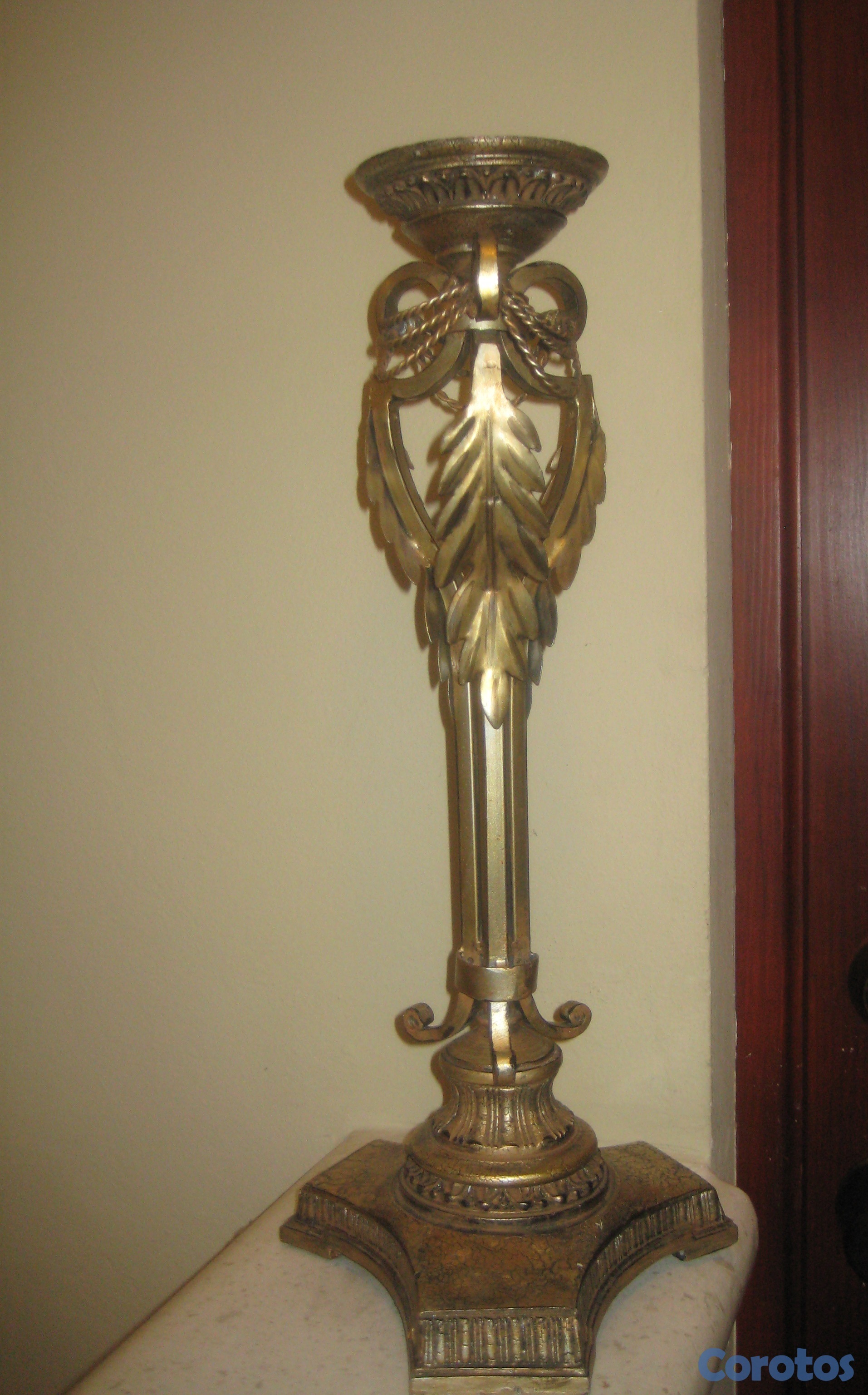 decoración y accesorios - PORTA VELONES DE BRONCE ESTILO ANTIQUE 1