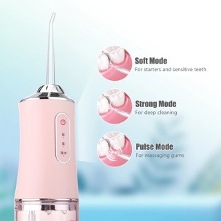 salud y belleza - Irrigador bucal portátil Hilo Dental USB recargable  3