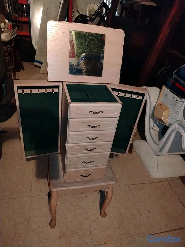 muebles y colchones - joyero de pie o armario joyero de estilo "shabby chic" o vintage 2