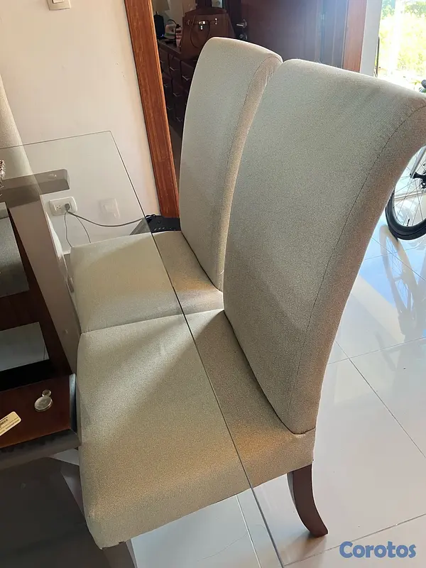 muebles y colchones - Juego de Comedor en caoba de 6 sillas  6