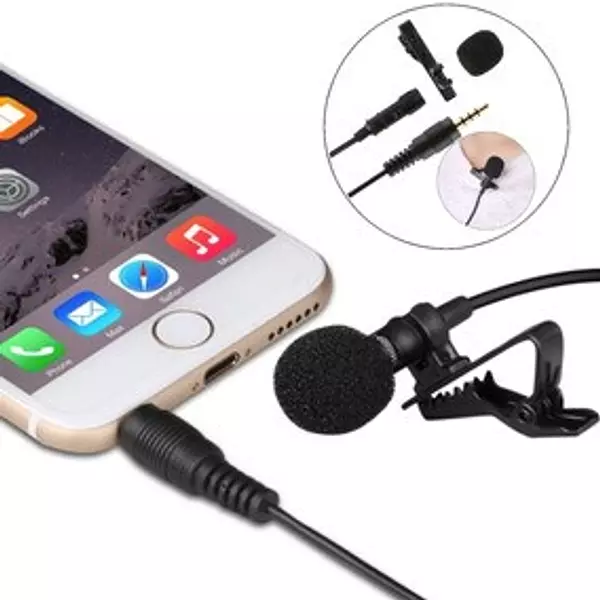 accesorios para electronica - Microfono Solapa Profesional 3.5 Mm Lavalier clip CELULAR KARAOKE 5