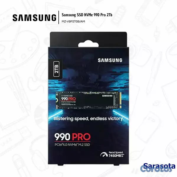 accesorios para electronica - Samsung SSD NVMe 990 Pro 2Tb 2