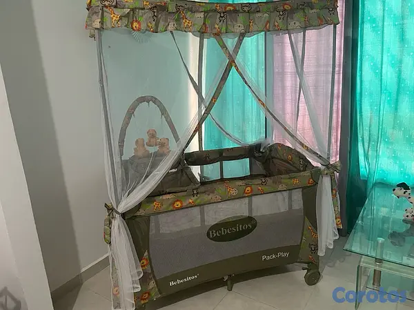 muebles - Corral cuna de 2 pisos O niveles. 2