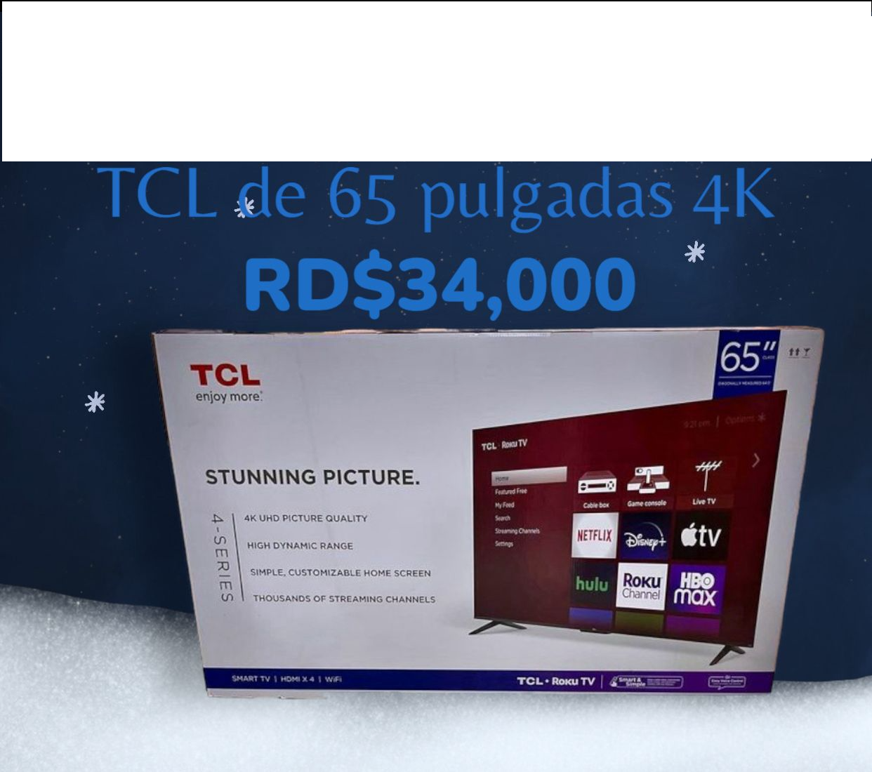 tv - Television TCL smart tv de 65 pulgadas 4K 0