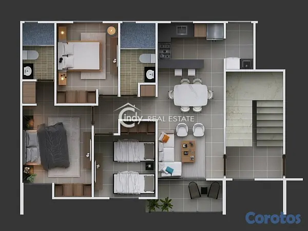 apartamentos - Apartamentos 81 M2, 3 Habitaciones, 2 Baños, Un Pa 10