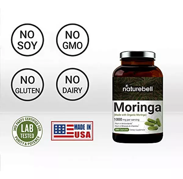 Salud y Equipamiento Médico - Capsulas De Moringa Organica De Maxima Potencia, 1000 Mg 2
