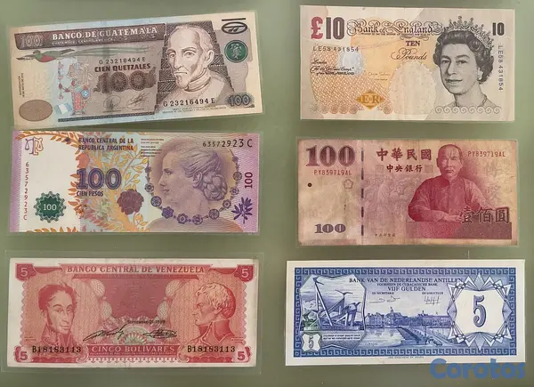 hobby y coleccion - Cuadro Billetes Diversos Paises 2