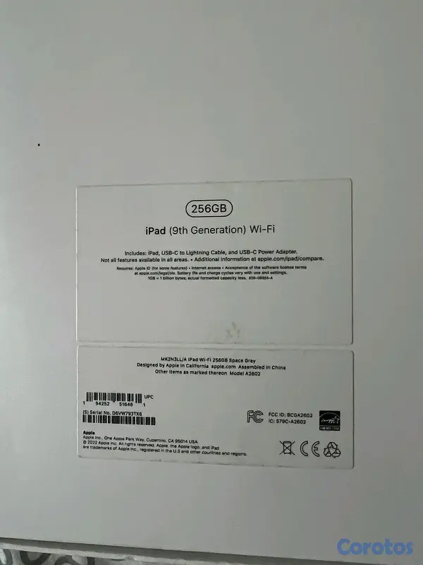 celulares y tabletas - IPAD 9TH GENERACION (256gb) 6