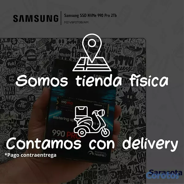 accesorios para electronica - Samsung SSD NVMe 990 Pro 2Tb 3