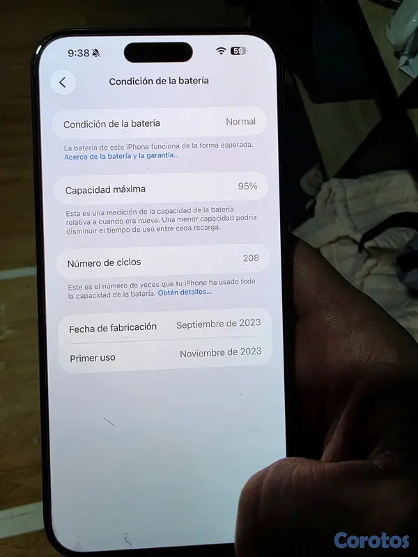 celulares y tabletas - Iphone 15 pro max 516gb con su caja como nuevo 5