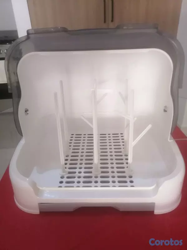 cuidado y nutricion - Escurridor de biberones con tapa.  2