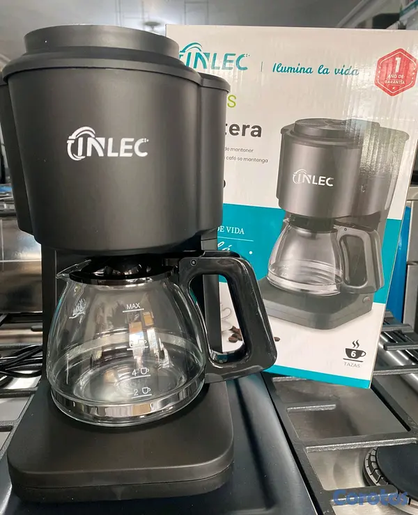 electrodomesticos - Cafetera eléctrica Inlec
Modelo 850-15100
Capacidad de 6 tazas  3