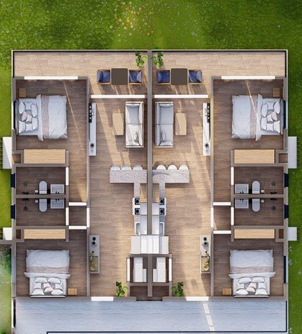 apartamentos - Proyecto en venta Punta Cana  #24-445 dos dormitorios, áreas sociales, ascensor. 5