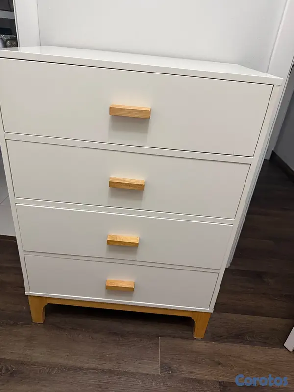 muebles y colchones - Gavetero alto blanco  5