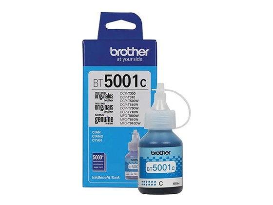 impresoras y scanners - BOTELLA DE TINTA BROTHER - BT5001C - CYAN - 48.8ML - PARA IMPRESORA DCP-T420 - T 0