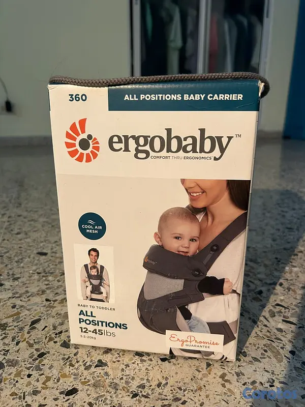 accesorios - Vendo Porta-bebé Cargador Ergobaby Como Nuevo! 10/ 4