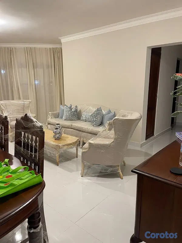 muebles y colchones - Juego de sala clásico elegante color beige 3