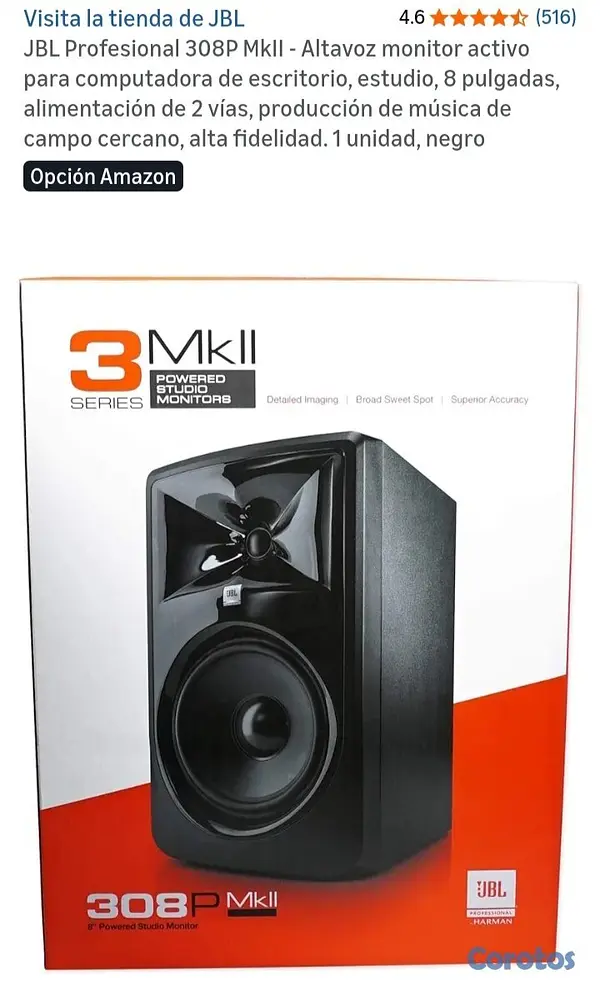 camaras y audio - JBL Profesional 308P MkII  3