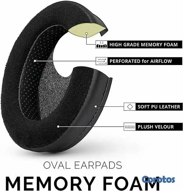 camaras y audio - Almohadillas Ovaladas Brainwavz para auriculares 6