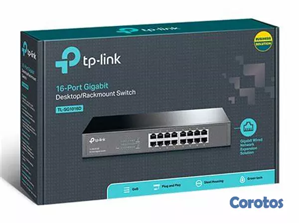 accesorios para electronica - SWITCH 16 PUERTOS TP-LINK 16 PUERTOS GIGABIT 2