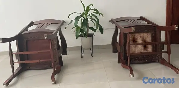muebles y colchones - VENDO 2  BUTACAS EN CAOBA 3