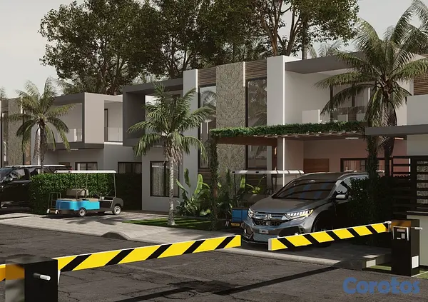 casas vacacionales y villas - Villas en Punta Cana 2 y 3 hab desde US$140,000 cerca de playas 5
