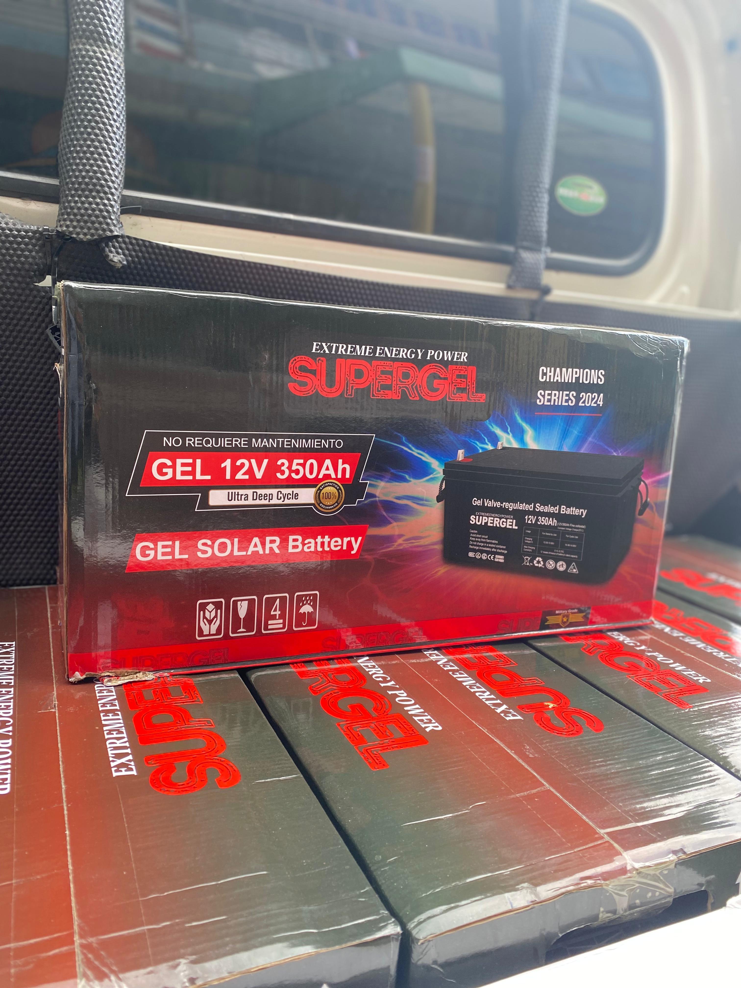 plantas e inversores - Baterías Supergel libres de mantenimiento 12 volt/ 350 AH disponible ✔️ 0