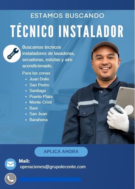 empleos disponibles - Técnico Instalador de Electrodomésticos y Aire Aco 0