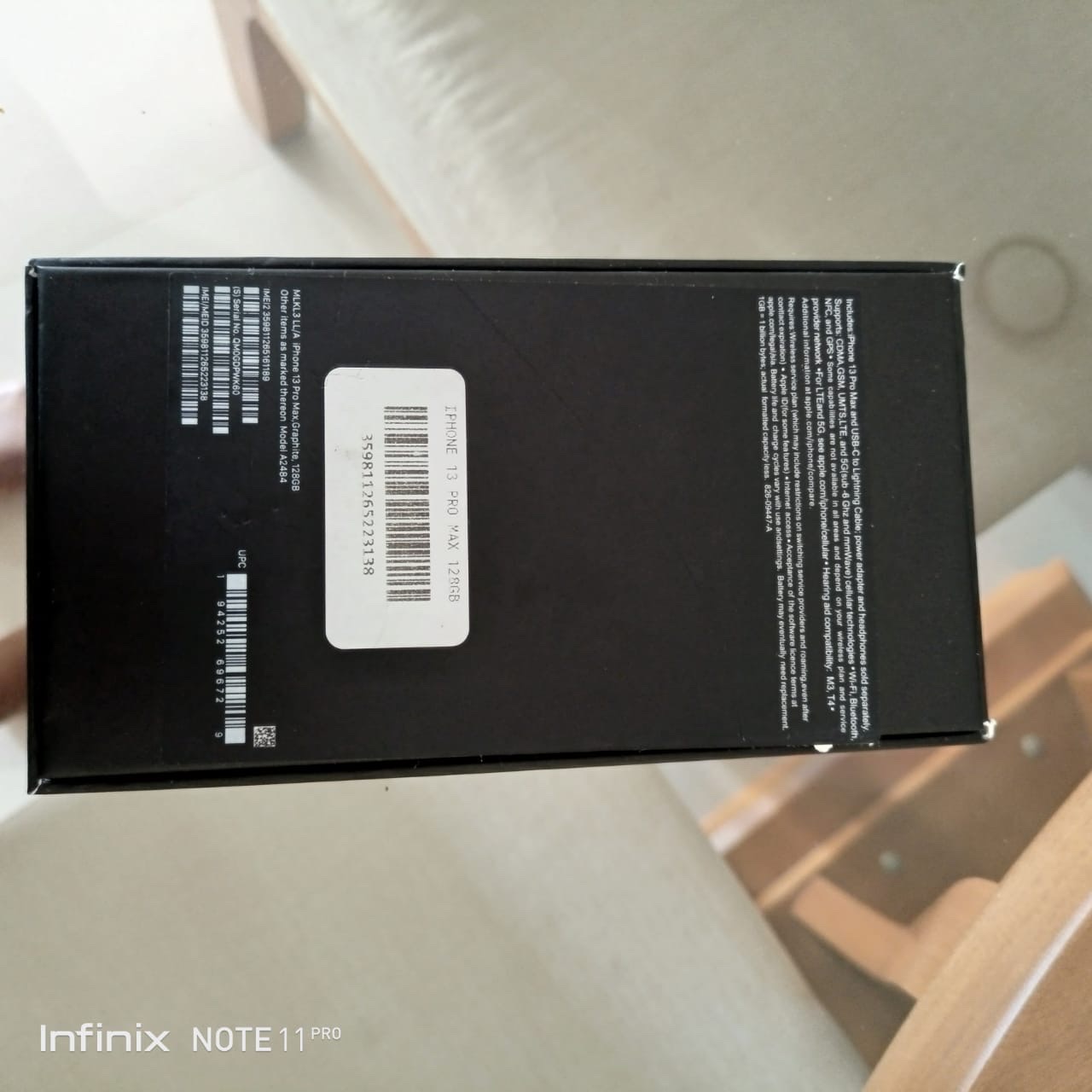 celulares y tabletas - IPhone 13 pro max 128gb negro 
 7