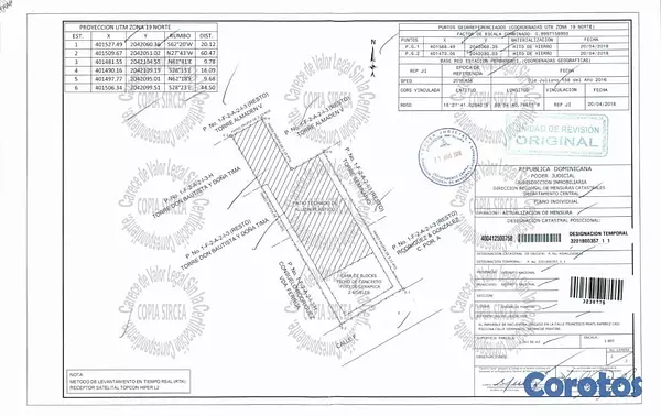 casas - Solar Casa en Piantini de 1449m2 con 36 de frente 1