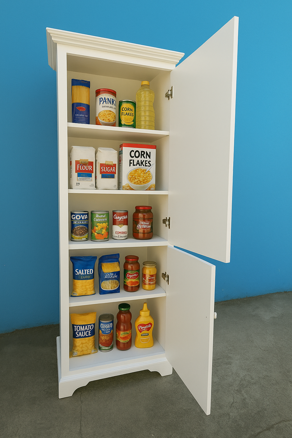 muebles y colchones - Armario para cocina en color blanco 