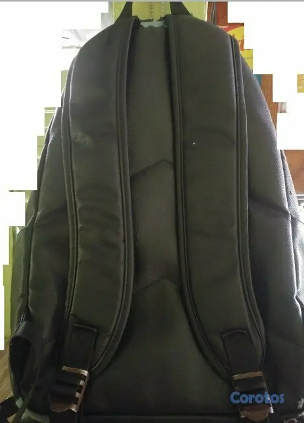 carteras y maletas -  🎒🔥 Mochila De cuero Negra 🔥🎒 2