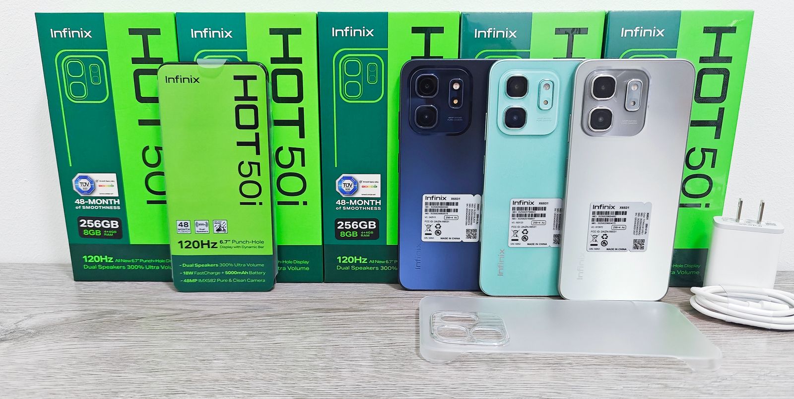 celulares y tabletas - INFINIX HOT 50i DE (256GB,8GB RAM) NUEVO DE CAJA