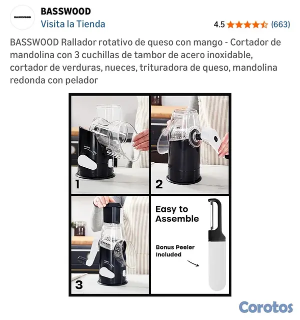 cocina - Rallador de queso y verduras  6
